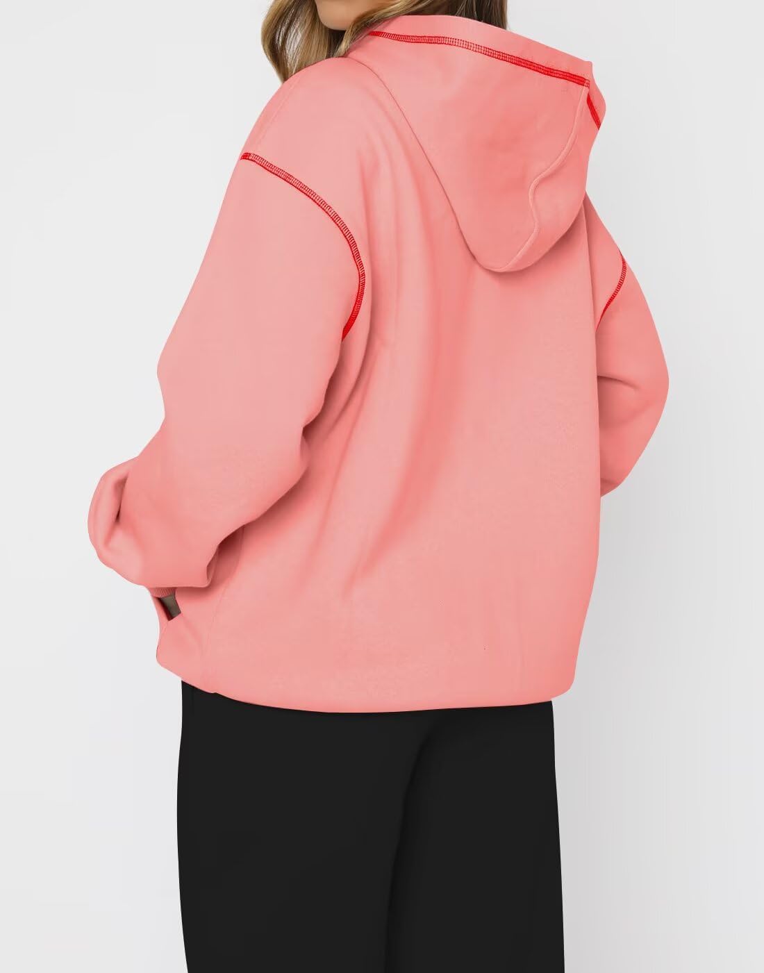 Womens Hoodies Long Sleeve Tops Fleece Sweatshirts Fall Fashion  Pullover Sweaters With Pocket Winter Clothes