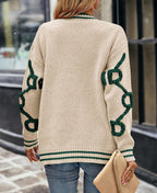 Women's Spring Fall Chunky Knit Cardigan Sweaters Casual Open Front Button Up Winter Coats Outerwear